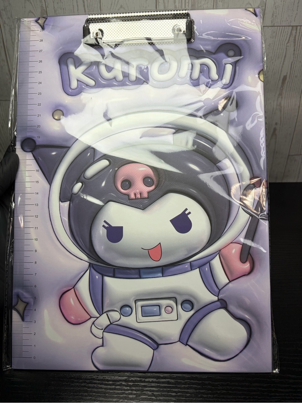 Extra Cute 3D Kuromi Clipboard With Printed Ruler On The Side! BTS TEACHERS